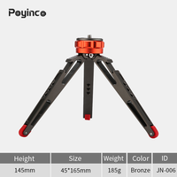 1/4 "vida Metal Mini Tripod masa masaüstü standı hafif kompakt kamera tripodu/telefon/Webcam/halka ışık