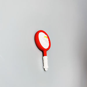 Llavero personalizado deportivo con forma de raqueta de bádminton, colgador para llaves de coche, artículo decorativo para mochila hecho de PVC o resina. - Product Image 5