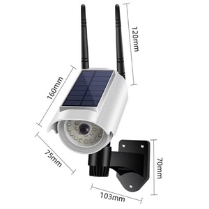 Fluorescent Deer Solar CCTV <b>Camera</b> <b>Wireless</b> <b>Outdoor</b> <b>Security</b> With Led Night Vision Cloud Storage Wall Mount - Product Image 3
