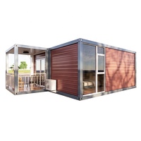 Vente de fournisseurs chinois, moins cher, ensemble complet, préfabriqués, assemblage modulaire, maison avec 2 chambres à coucher, salon