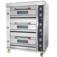 Four à pizza professionnel conventionnel à un seul étage, à gaz, pour la fabrication de pain Saj