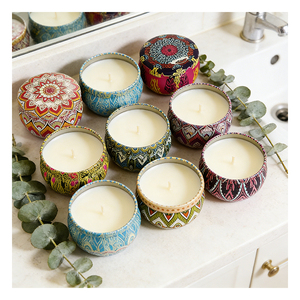 Recipientes vacíos para velas, envases mate de lujo con tapas blancas para llenado de cera personalizado, programa de exhibición de muestras para minoristas. - Product Image 5