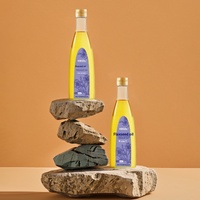 Bouteille d'huile en plastique haut de gamme de 500 ml, emballage plat carré ambré pour la sauce soja, le vinaigre, l'huile de cuisson, l'huile de lin et l'huile de noix