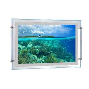 2025 Hot Sale Crystal Acrylic Led <b>Light</b> Box High Brightness Customized Color <b>Window</b> Hanging Display Advertising Poster <b>Light</b> Box - Product Image 1