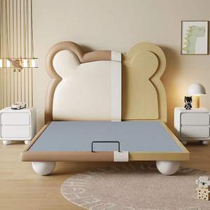 <span class=keywords><strong>Lit</strong></span> de pied rond pour <span class=keywords><strong>garçon</strong></span> pour enfants petite tête d'ours moderne Simple avec rangement <span class=keywords><strong>lit</strong></span> simple <span class=keywords><strong>lit</strong></span> en bois massif vente directe d'usine - Product Image 3