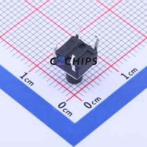 GT-TC096B-H080-L1 Tactile <b>Switch</b> Through hole-4P,6x6mm <b>Switch</b> Single Pole Single Throw Round Button 2.5N Through Hole - Product Image 2