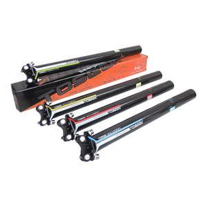 Quehan carbono bici sillín <span class=keywords><strong>MTB</strong></span>/camino bicicleta partes 27,2, 30,8, 31,6mm * 350/400mm de aluminio la cabeza de rojo azul verde amarillo brillo - Product Image 6
