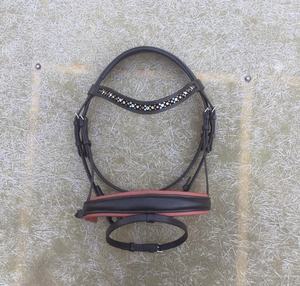 Nouveaux ensembles de brides de cheval en cuir véritable équitation Sport fantaisie bride éphémère produits de cheval - Product Image 4