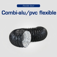 Tube de conduit flexible en aluminium PVC industriel pour système AC HVAC Home Dryer Ventilation Home Dryer Tube de ventilation fabriqué en Chine