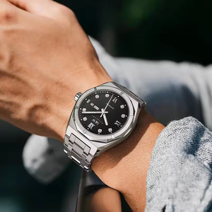 Reloj Mecánico Automático para Hombre, Modelo 751, con Indicador de Fecha y Día de la Semana, Caja y Correa de Acero Inoxidable, Cierre Oculto de Botón, Resistente al Agua 50m - Product Image 4