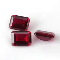 Starsgem corindo cor vermelha 5 # solta, pedra preciosa esmeralda sintética rubi preço para prata joia esterlina 925