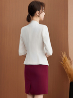 Costume robe deux pièces costume 2025 nouvelle esthéticienne travail vêtements femme professionnel tempérament hôtel directeur costume jupe
