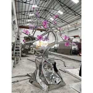 Escultura de Acero Inoxidable ANW321 Metal 304 Art Deco para Proyectos de Decoración Exterior - Product Image 4