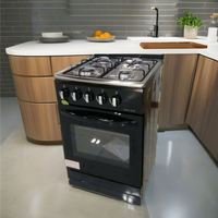 Nouvelle cuisinière à gaz électrique avec 4 brûleurs et four à convection pour la fonction de gril de cuisine à usage domestique