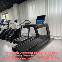 Caminadora Eléctrica Comercial con Cinta de Correr Ancha y Consola Digital para Entrenamiento Cardiovascular Profesional en Gimnasios