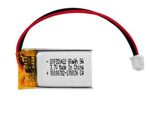 Batería de Iones de Litio 351422 de 80 mAh y 3.7 V, Baterías Recargables de Polímero Personalizadas al por Mayor de Alta Calidad - Product Image 1
