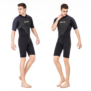 Muta da Sub Intera all'Ingrosso in Neoprene da 3mm con Zip Posteriore a Manica Corta per Immersioni, Surf <span class=keywords><strong>e</strong></span> Snorkeling per Uomo <span class=keywords><strong>e</strong></span> Donna - Product Image 3