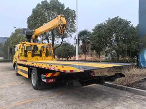 Grúa de plataforma plana de acero Foton de 5 toneladas con grúa multifuncional para asistencia en carretera, remolque de plataforma baja para recuperación de vehículos - Product Image 2