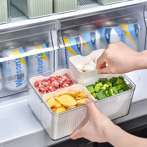 صينية تقديم مقسمة جديدة مع غطاء منظم تخزين الطعام البلاستيكي لصندوق تقديم خالٍ من BPA - Product Image 4