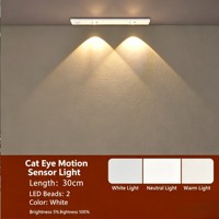 Lampu Kabinet LED Tiga Warna Dimmy Daya Tarik Magnetik Mudah Dipasang Hitam Putih Rumah Tangga Komersial 5V Dapur Kamar Mandi