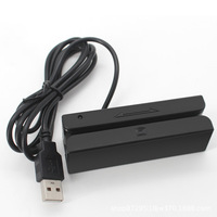 Lecteur de cartes magnétiques miniature de haute qualité, lecteur de cartes à bande magnétique USB portable, lecteur-graveur