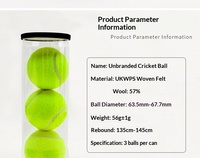 Balles de padel 57% laine, haute élasticité, durables, balles d'entraînement, 3 balles dans une boîte, fabriquées en Chine