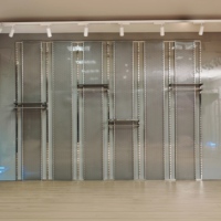 Étagère de présentation de vêtements pour supermarché, support de vêtements en métal, porte-manteaux, porte-chaussures, meubles, présentoirs de vente au détail