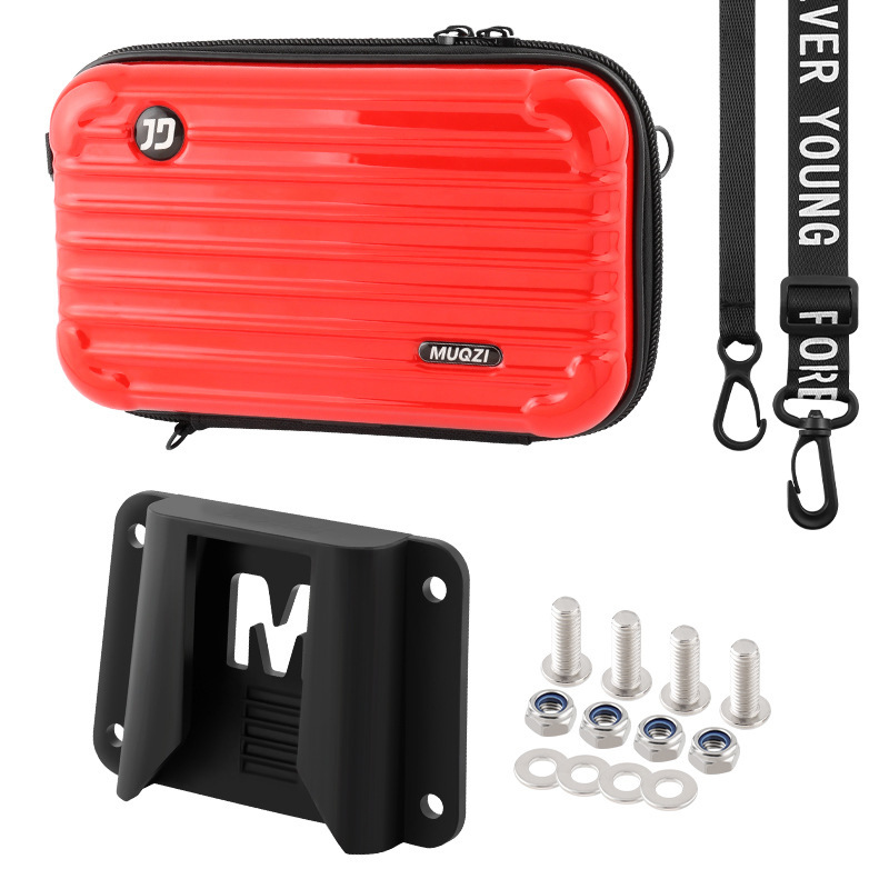 base + sac de voiture, ensemble rouge.