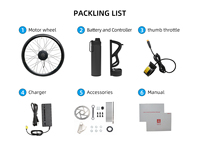 Kit de Conversión de Bicicleta Eléctrica 100% Legal para Carreteras Europeas, 25 km/h, 250 W, 350 W de Potencia con Sensor de Torque, Asistencia Pedelec para Desplazamientos Urbanos