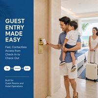 Système de serrure d'hôtel RFID économique avec logiciel gratuit, cartes RFID de proximité durables et polies pour systèmes de verrouillage de porte d'hôtel
