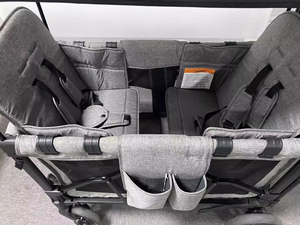 4シーター折りたたみ合金ユーティリティカートポータブルヘビーデューティーガーデンキャンプワゴンコンバーチブル折りたたみ可能屋外ワゴン3歳以上 - Product Image 3