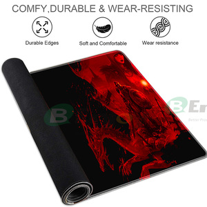 HD Tùy Chỉnh Deskmat Non-Slip Hình Chữ Nhật Bàn Mat Với Màu Đỏ Đen In Máy Tính Để Bàn Phụ Kiện Cổ Phiếu Có Sẵn - Product Image 3