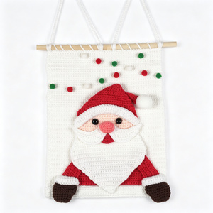 Kit Fai-da-Te <span class=keywords><strong>per</strong></span> Ornamento <span class=keywords><strong>di</strong></span> Babbo <span class=keywords><strong>Natale</strong></span> Fatto a Mano, Set <span class=keywords><strong>di</strong></span> Materiali <span class=keywords><strong>per</strong></span> Lavoro a Maglia, Decorazione Natalizia da Appendere all'Albero - Product Image 1