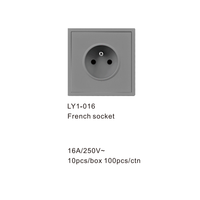 Prise murale double allemande/française CE ROHS AC 250V 16A avec mise à la terre et double charge USB