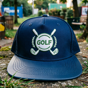 Casquettes de camionneur à visière plate imprimées, casquettes de golf personnalisées à 5 panneaux, casquettes de baseball à fermeture snapback, fabriquées au Vietnam - Product Image 6