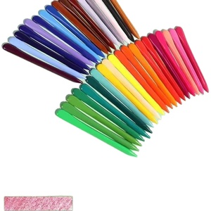 Crayons en plastique sans gâchis 24 couleurs fournitures d'art imperméables vibrantes sans danger pour les tout-petits en vrac scolaire transfrontalier - Product Image 4