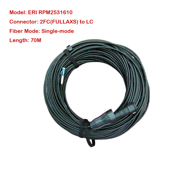 ERI 2FC FULLAXS-LC SM Fiber Patch Cord RPM2531610 50M FTTA Outdoor Waterproof Optical Cable 70m