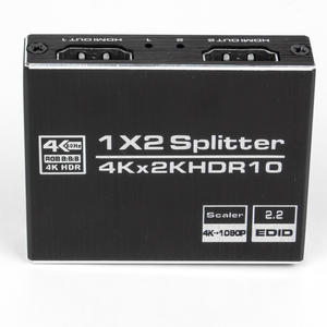 Répartiteur HDMI2.0b en alliage d'aluminium, 2 ports, 1 entrée 2 sorties, scalaire pour affichage double moniteur, HDCP2.2, Xbox, PS4 - Product Image 6