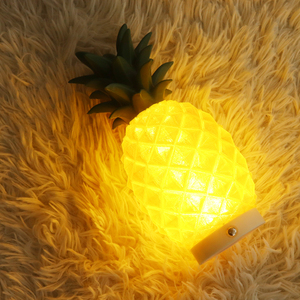 Lámpara de Noche de <span class=keywords><strong>Piña</strong></span> Impresa en 3D, Lámpara de Escritorio LED PLA, Lámpara de Noche Recargable con Batería y Atenuación para Decoración de Dormitorio - Product Image 3