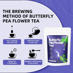 Té de Flor de Clitoria Ternatea de Marca Privada Personalizada OEM, Bolsitas de Té Herbal Natural para Antioxidantes y Refuerzo del Sistema Inmunitario - Product Image 4
