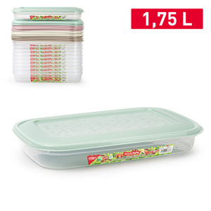 Contenitore per Alimenti PlasticForte 1750 Ml, Durevole e Riutilizzabile, per Conservazione Domestica, Colori Assortiti - Product Image 1