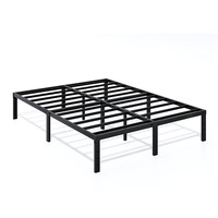 Lit double moderne en acier métallique, mobilier portable pour appartement, école et chambre à coucher, usage général, cadre d'hôtel