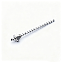 Manchon d'immersion en acier inoxydable pour thermocouple fileté, manchon de sonde de température en métal, type K