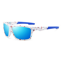 Lunettes de soleil de cyclisme polarisées anti-lumière bleue avec monture dorée TR90, pour sports de plein air, protection UV, tendance homme, ODM/OEM