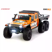 Crossrc EMOXL2 1/8 Voiture RC Électrique Brushless Hobbywing 6 roues motrices Télécommandée Tout-terrain avec Blocage de Différentiel 6 roues pour Grimper sur Roches