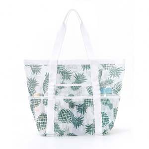 Wholesale Custom Cute Pattern Waterproof Reusable Shopping <b>Bag</b> Nylon Mesh Travel Tote <b>Bag</b> Swimming Beach <b>Bag</b> for Women <b>Weekender</b> - Product Image 6