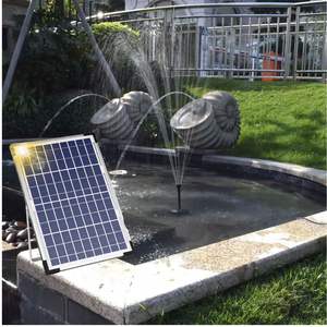 Kit de pompe à eau solaire 10W avec têtes de pulvérisation en forme de champignon pour étang, piscine, jardin, patio, hydroponie, fontaine - Product Image 2