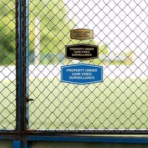 Sleek 24HR Video Property Stickers, marcadores <span class=keywords><strong>de</strong></span> seguridad para residencias, almacenes, garajes, locales comerciales - Product Image 1