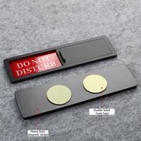 Panneau de porte d'hôtel en gros Panneau de porte à double statut imprimé UV Panneau de porte auto-adhésif Indicateur de porte coulissante en acrylique «Ne pas déranger» Hôtel