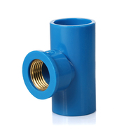 Bouchon mâle fileté en PVC-U bleu de haute qualité, compatible avec les tuyaux filetés, bouchon pour PPR et UPVC